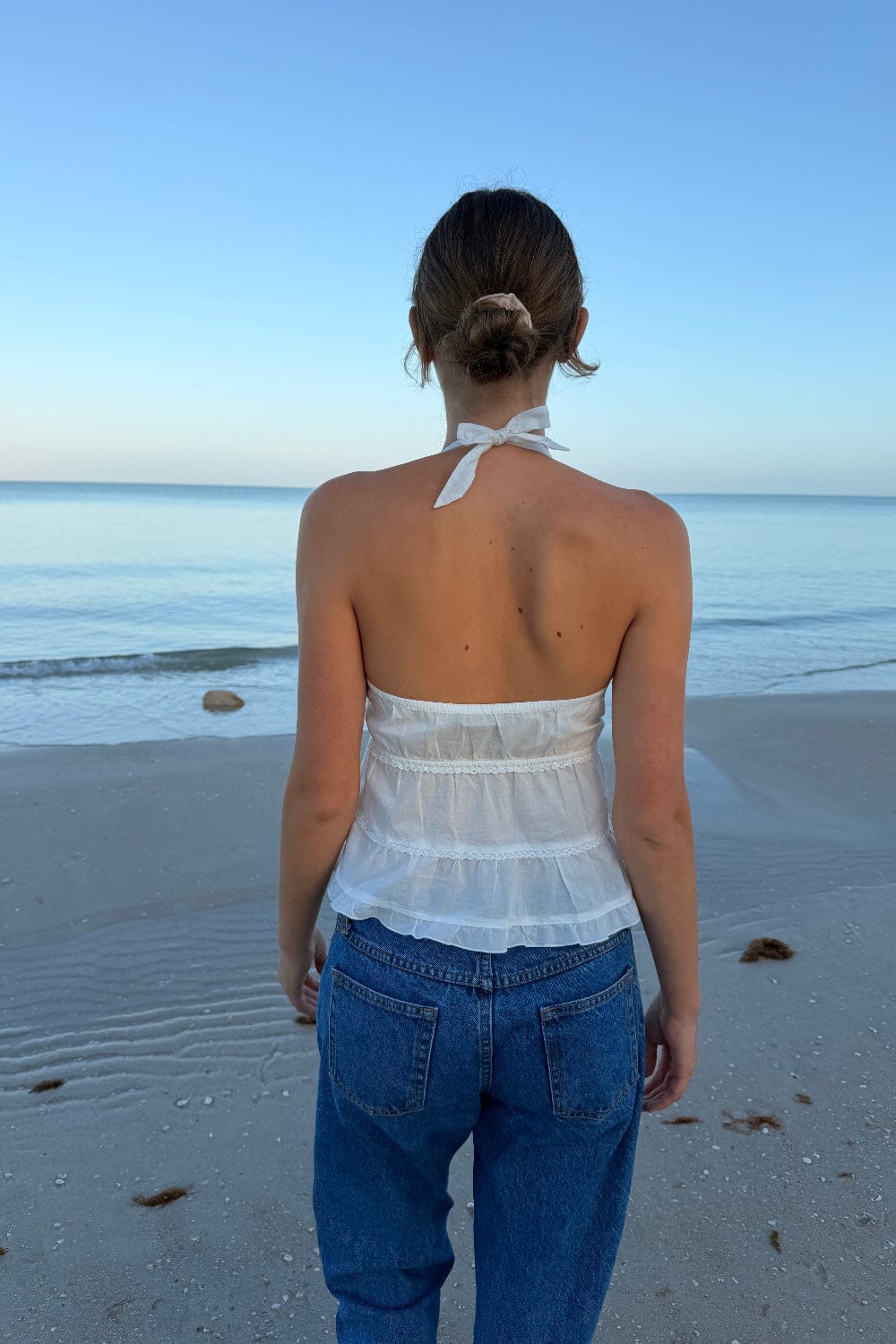 Edith Halter Top | White / XS/S