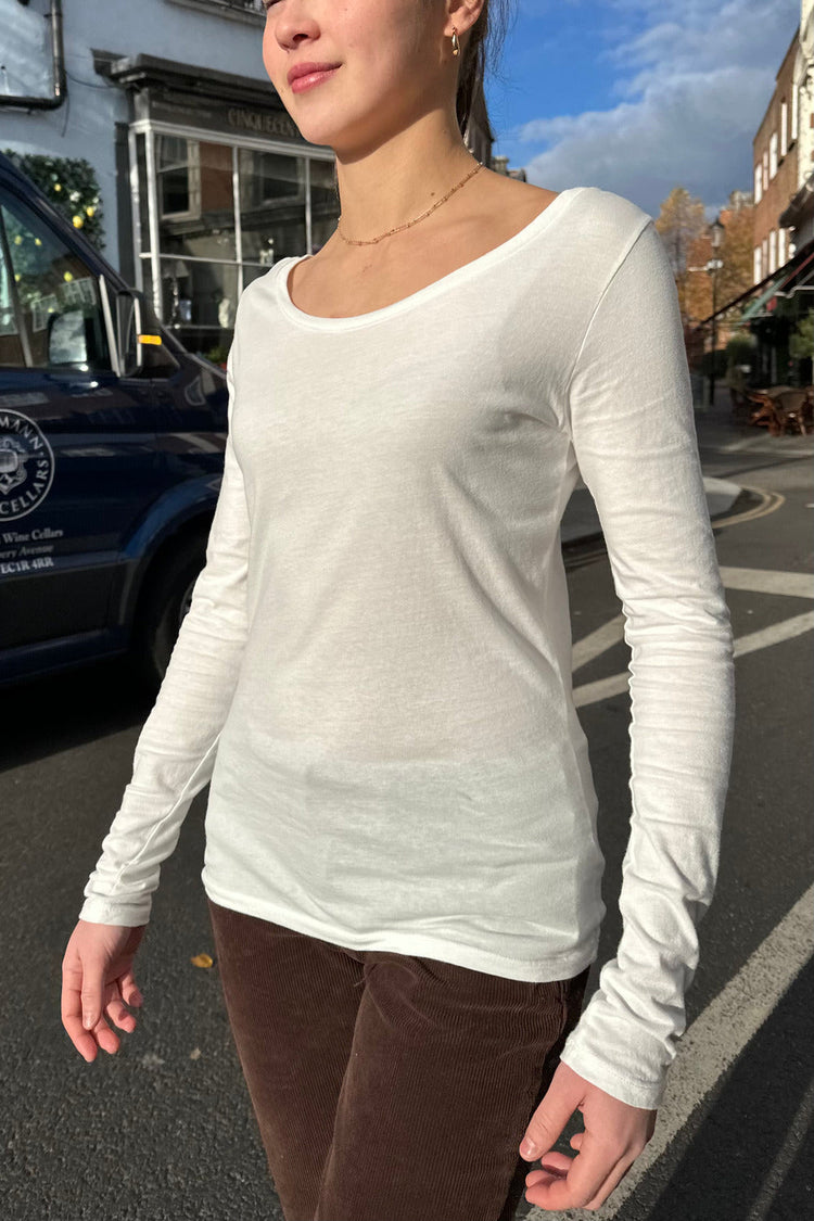 Tori Basic Cotton Top | White / S