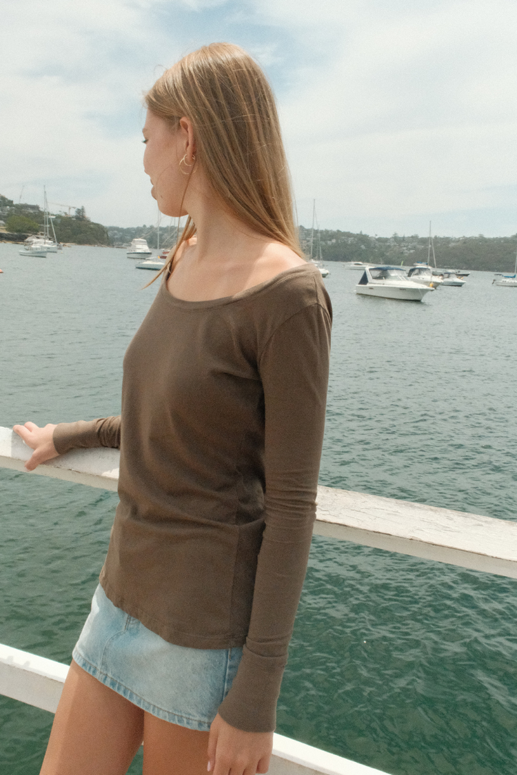 Tori Top | Dark Brown / S