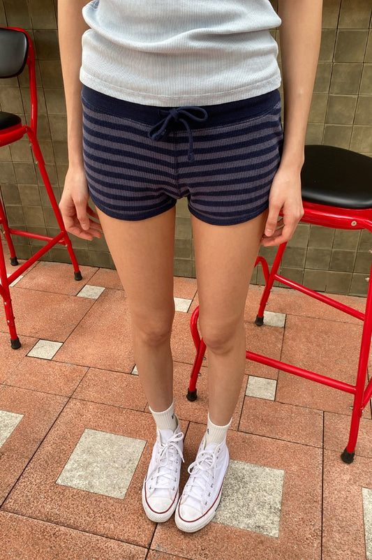 Midnight Blue and Faded Blue Stripes / XS/S