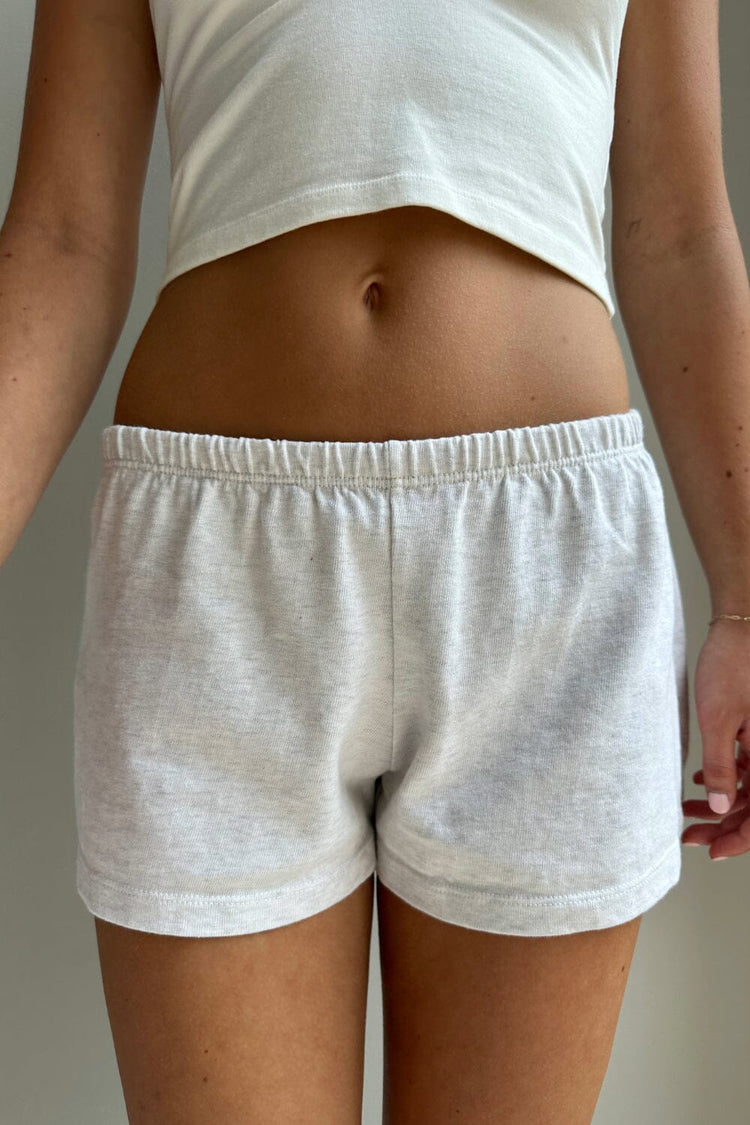 Emery Cotton Sweatshorts | Light Silver / XS/S