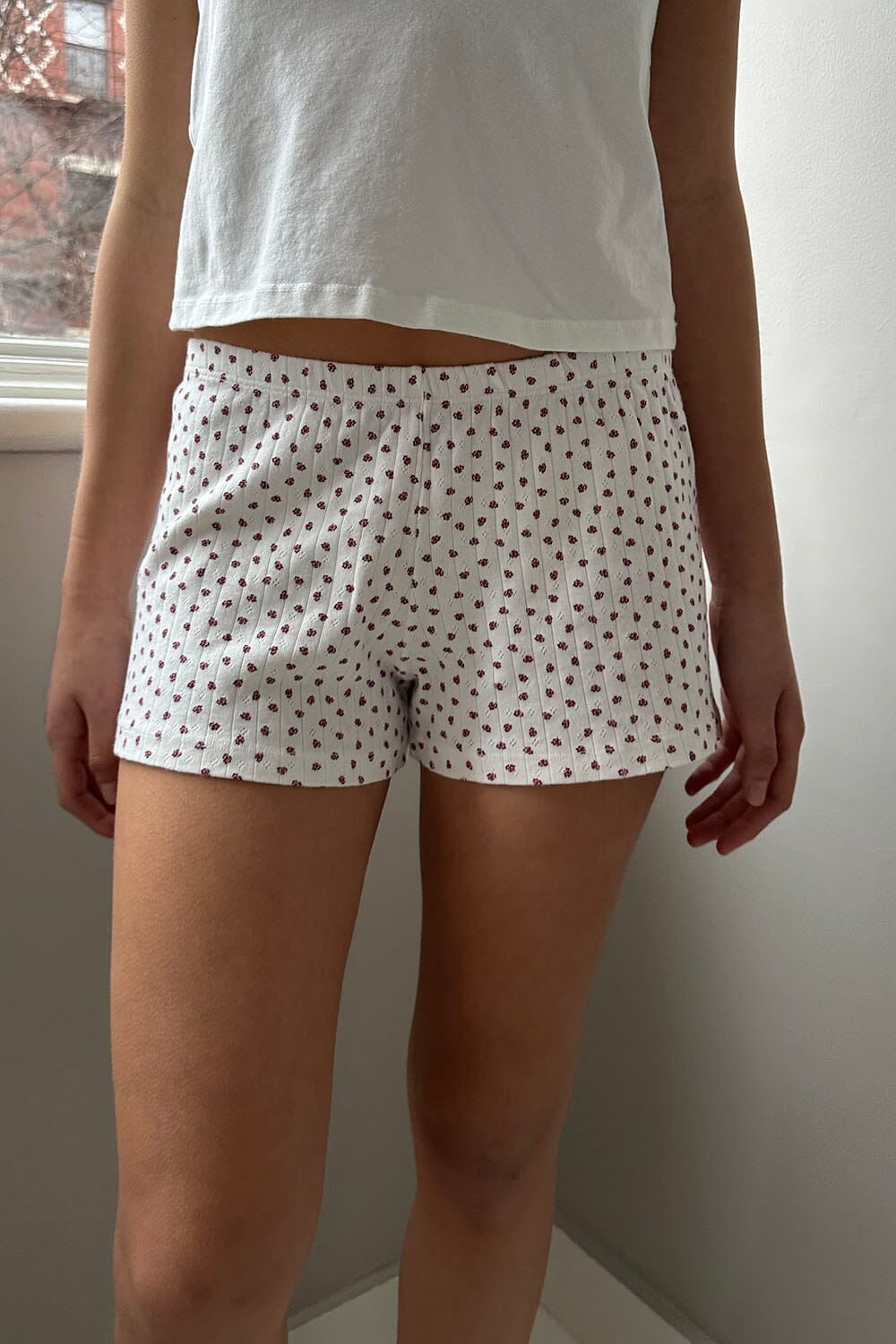 Emery Floral Cotton Shorts – Brandy Melville