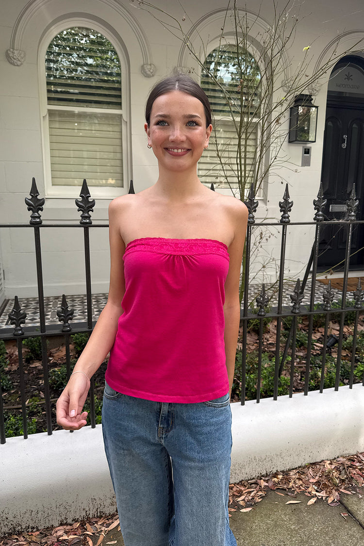Lucky Tube Top | Fuchsia / XS/S