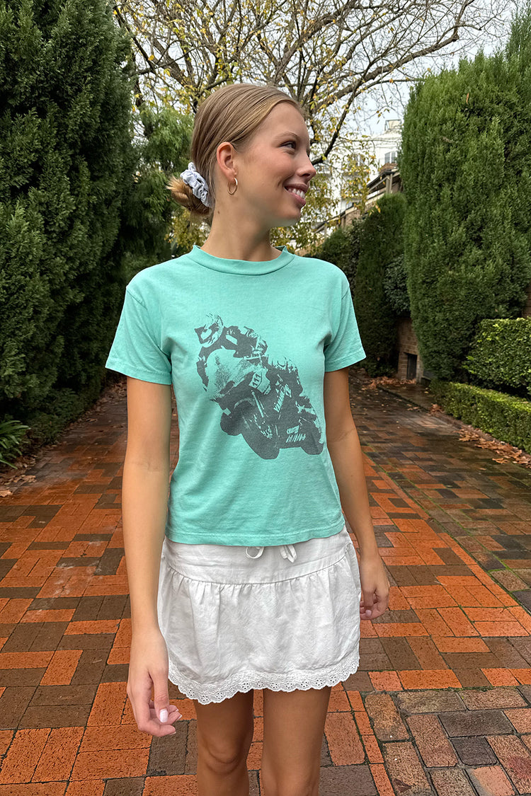 Chloe Racing Motorcycle Top | Seafoam Teal / XS/S