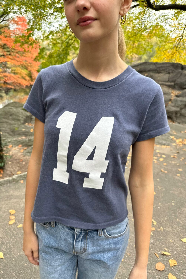 Chloe 14 Top | Faded Blue / Regular Fit