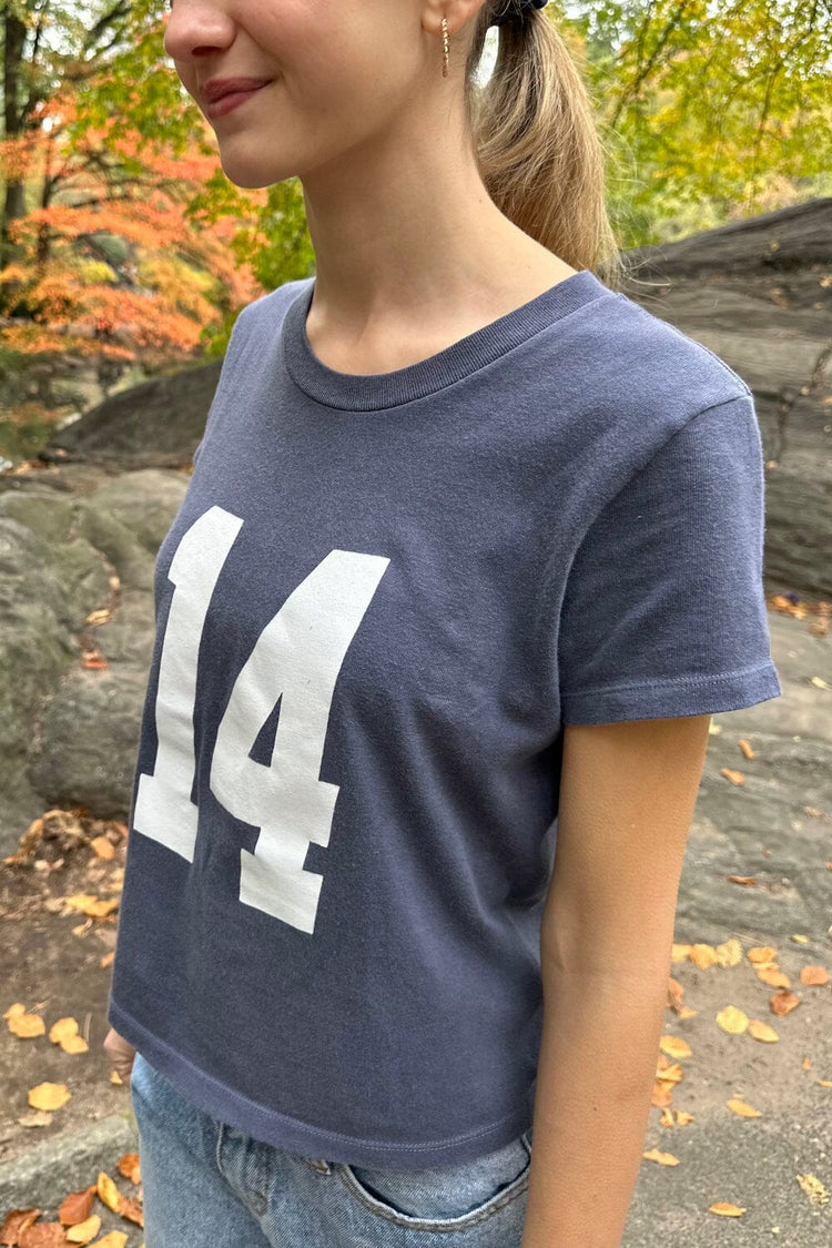 Chloe 14 Top | Faded Blue / Regular Fit