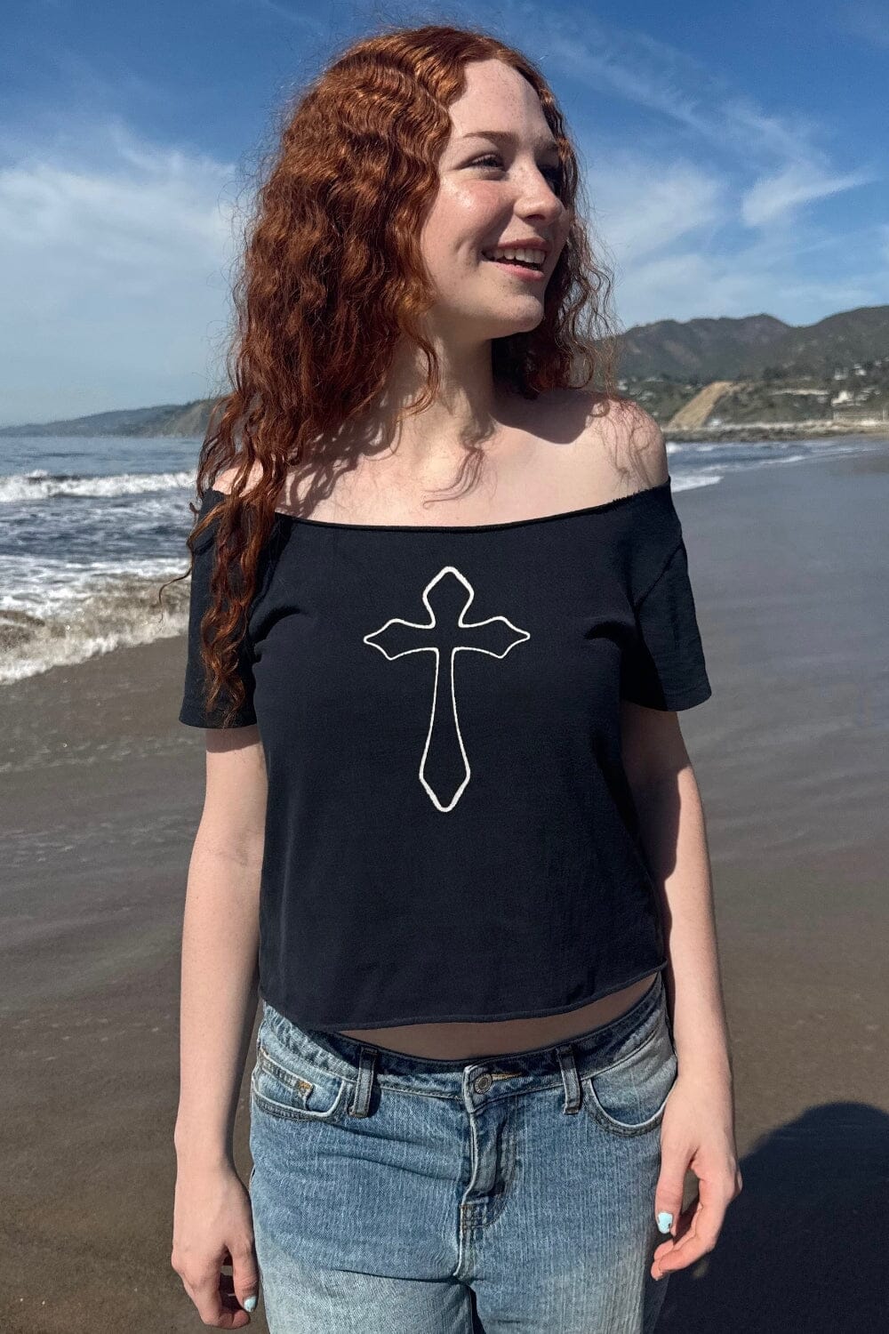 Robyn Cross Top | Faded Black / XS/S