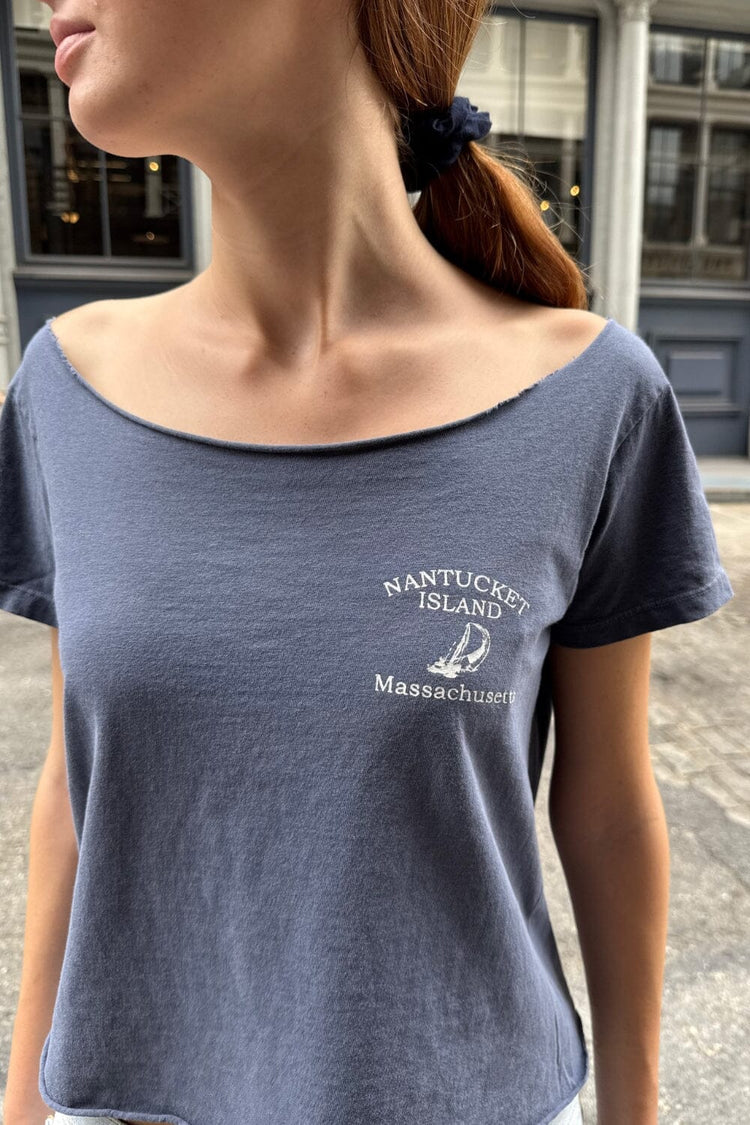 Robyn Nantucket Island Top | Faded Blue / S