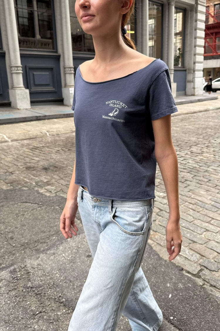 Robyn Nantucket Island Top | Faded Blue / S