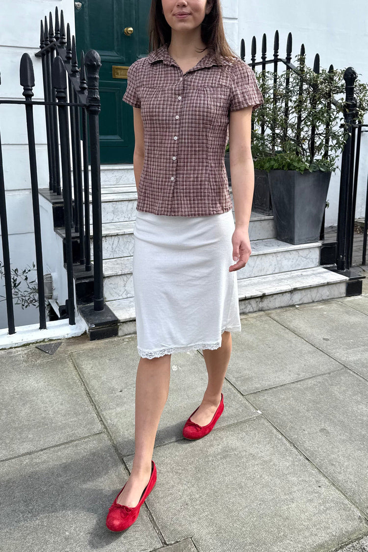 Sephira Midi Skirt | White / XS/S