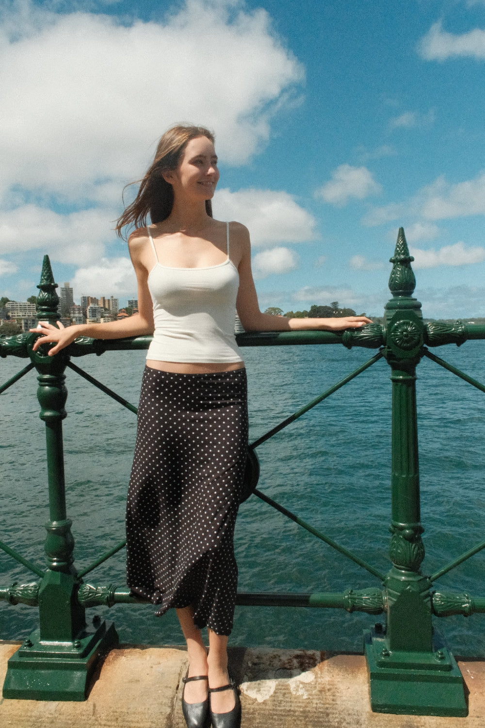 Sephira Polka Dots Maxi Skirt | Black White Polka Dots / XS/S