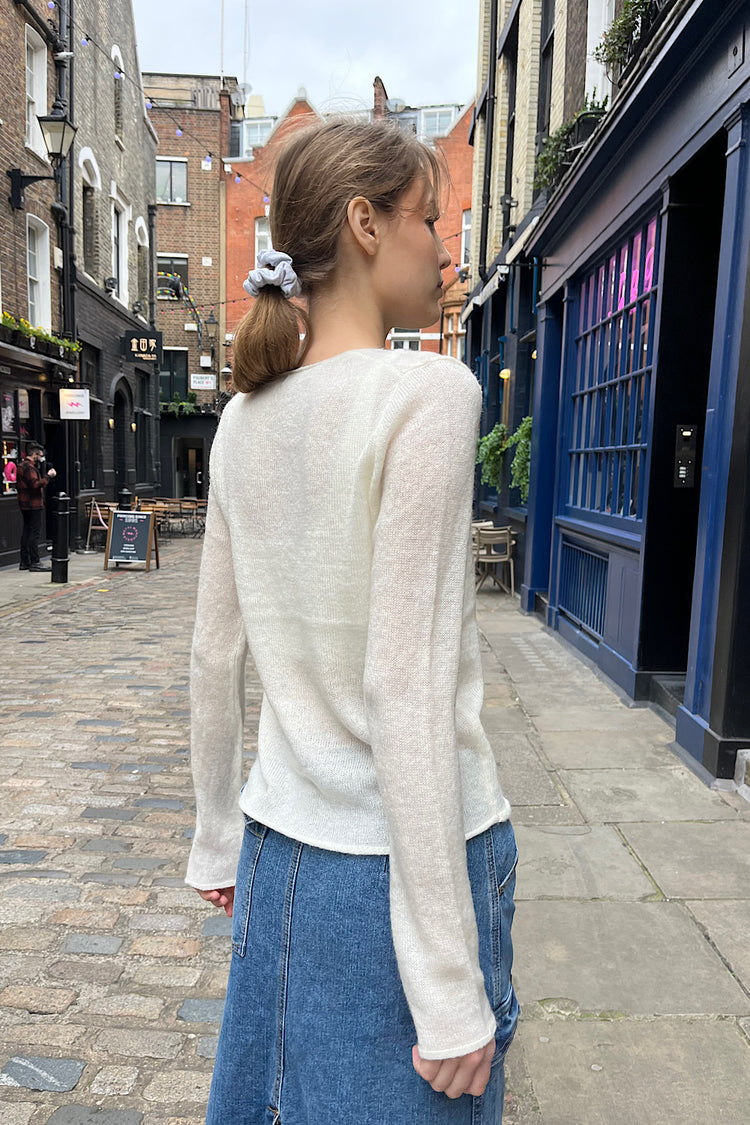 Stella Mohair Sweater | Ivory / S