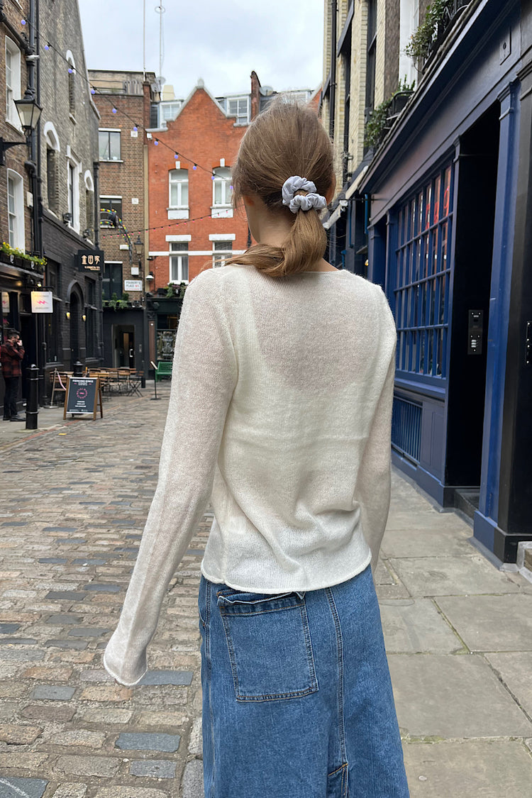 Stella Mohair Sweater | Ivory / S