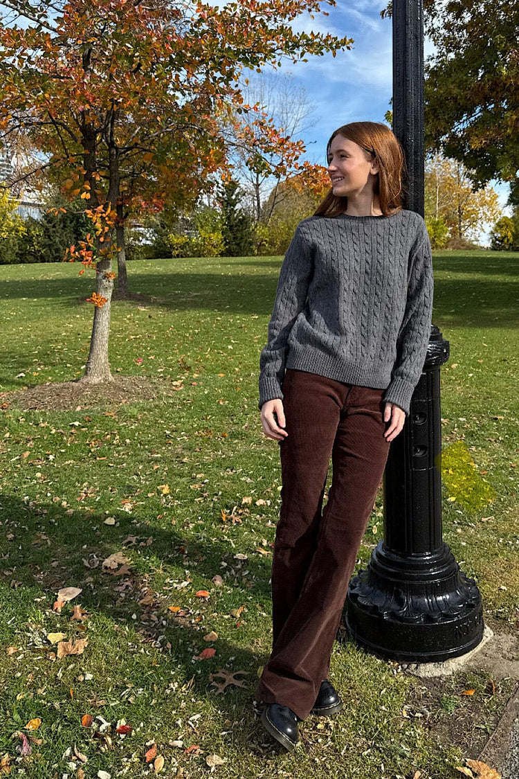 Martha Thick Sweater | Dark Heather Grey / XS/S