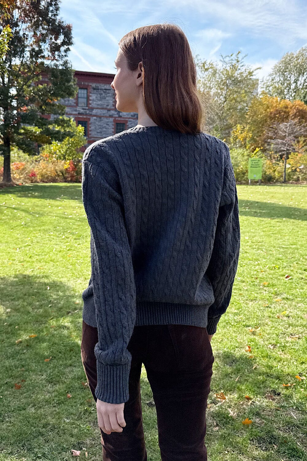 Martha Thick Sweater | Dark Heather Grey / XS/S