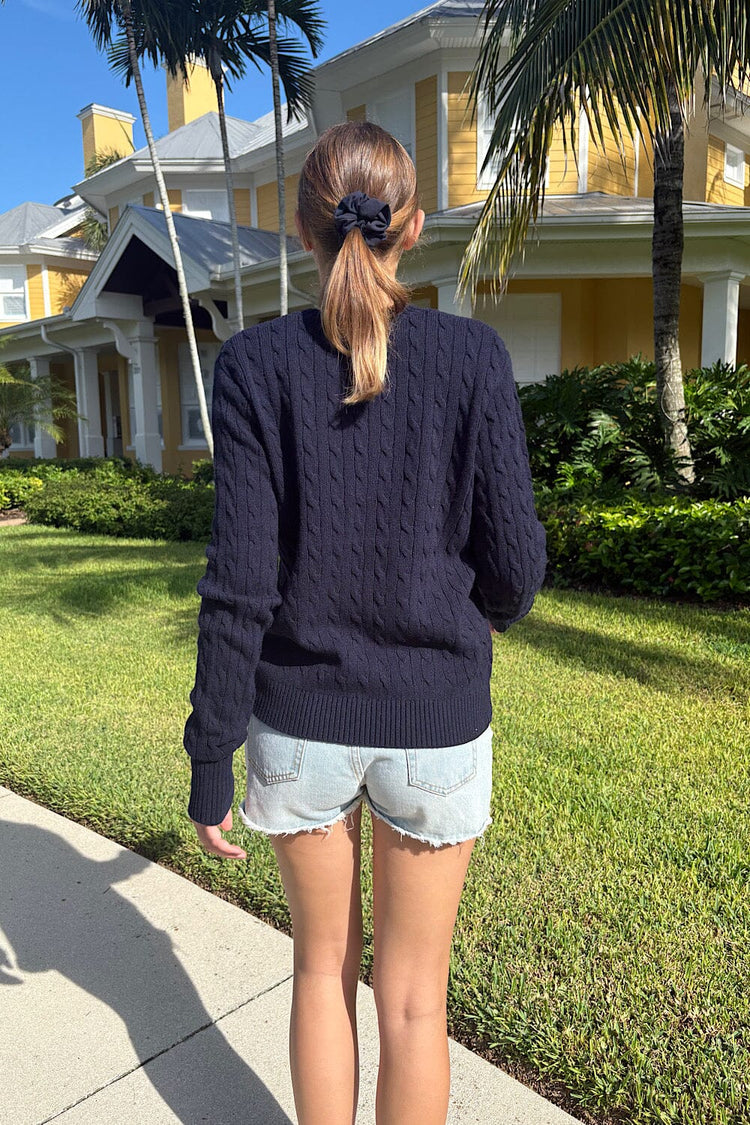 Martha Cotton Thick Sweater | Blue Navy / Regular Fit