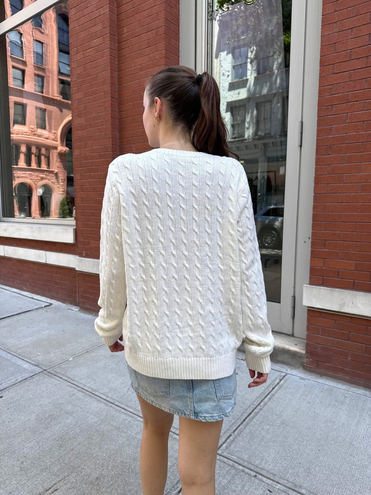 Martha Sweater | White / Regular Fit