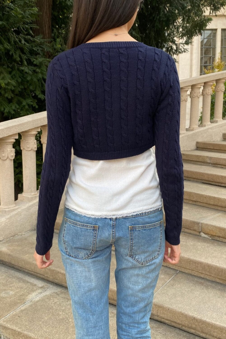 Zoa Cardigan | Dark Navy / XS/S