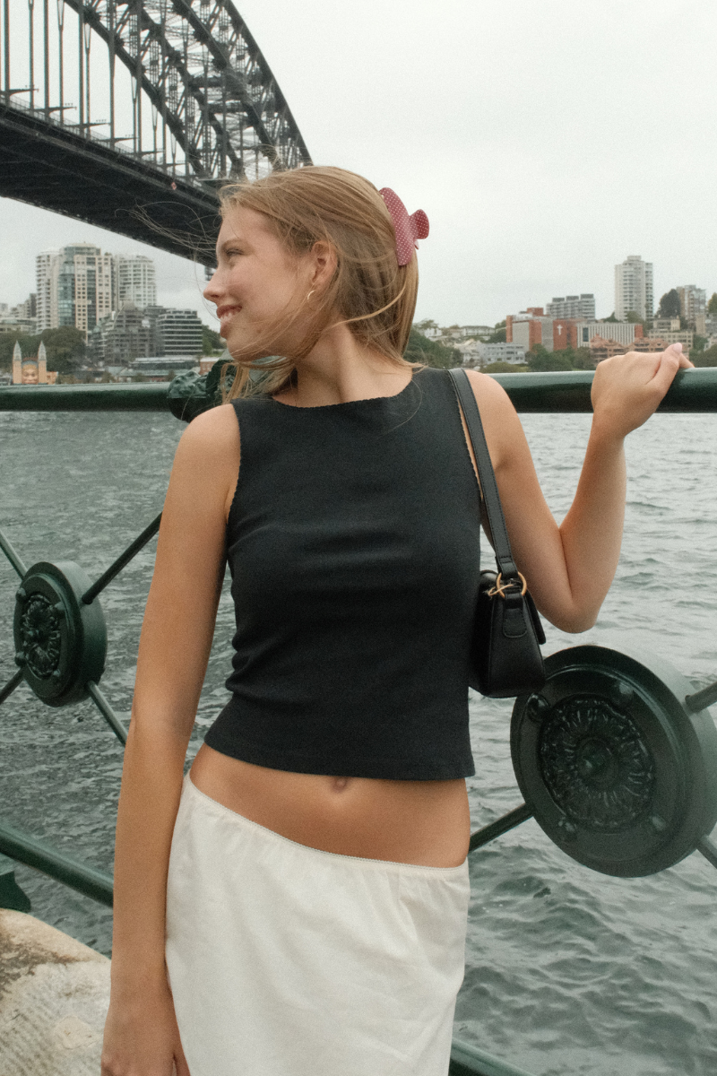 Vicki Tank | Black / XS/S