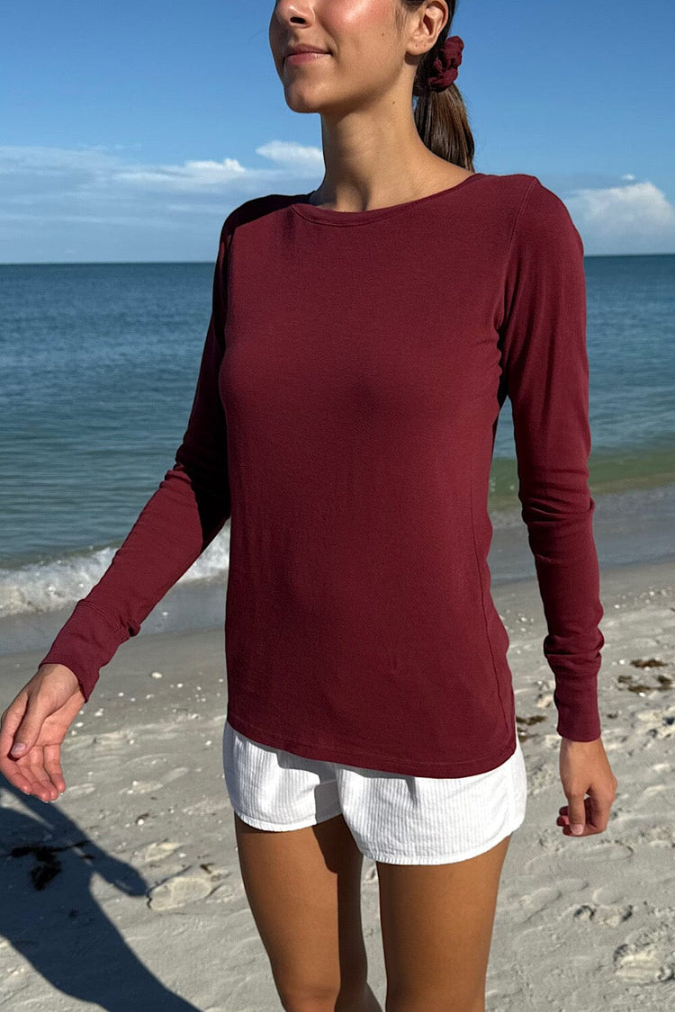 Catalina Top | Burgundy / S