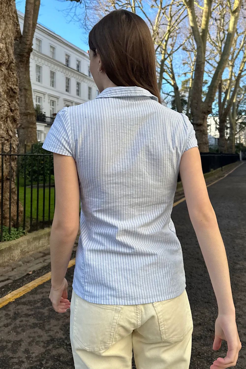 Light Blue Vertical Stripes / XS/S