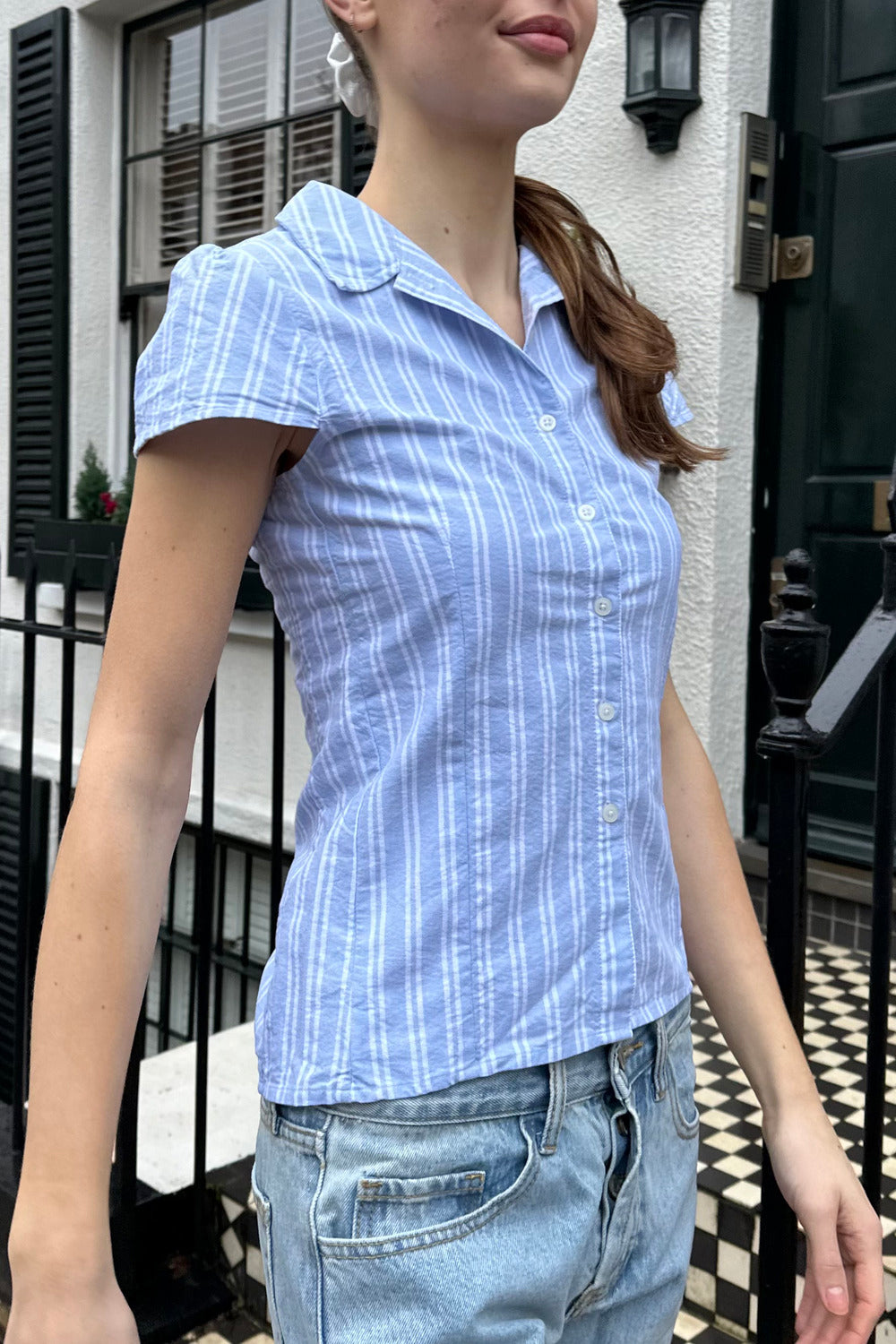 Light Blue Double Stripe / XS/S