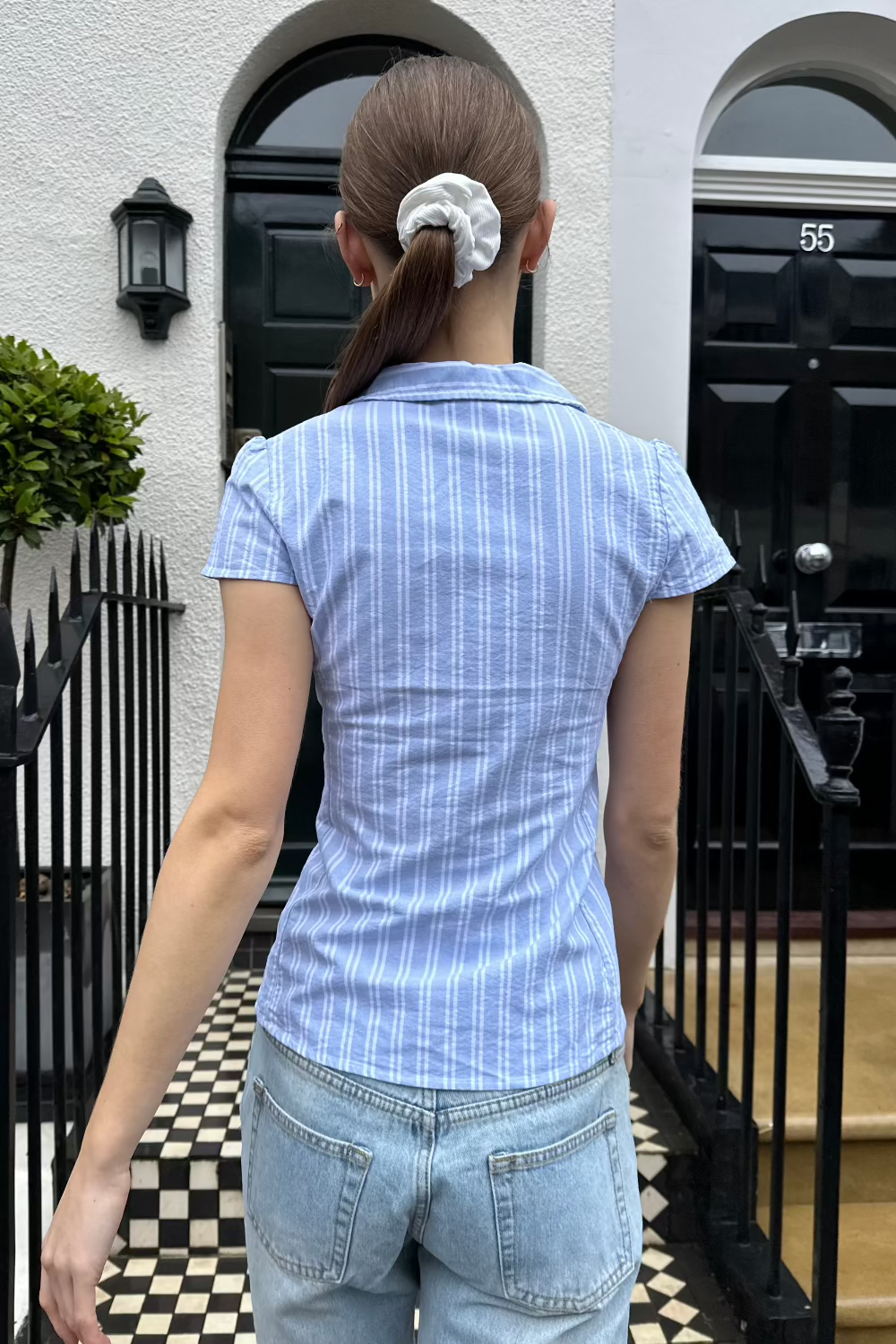 Light Blue Double Stripe / XS/S
