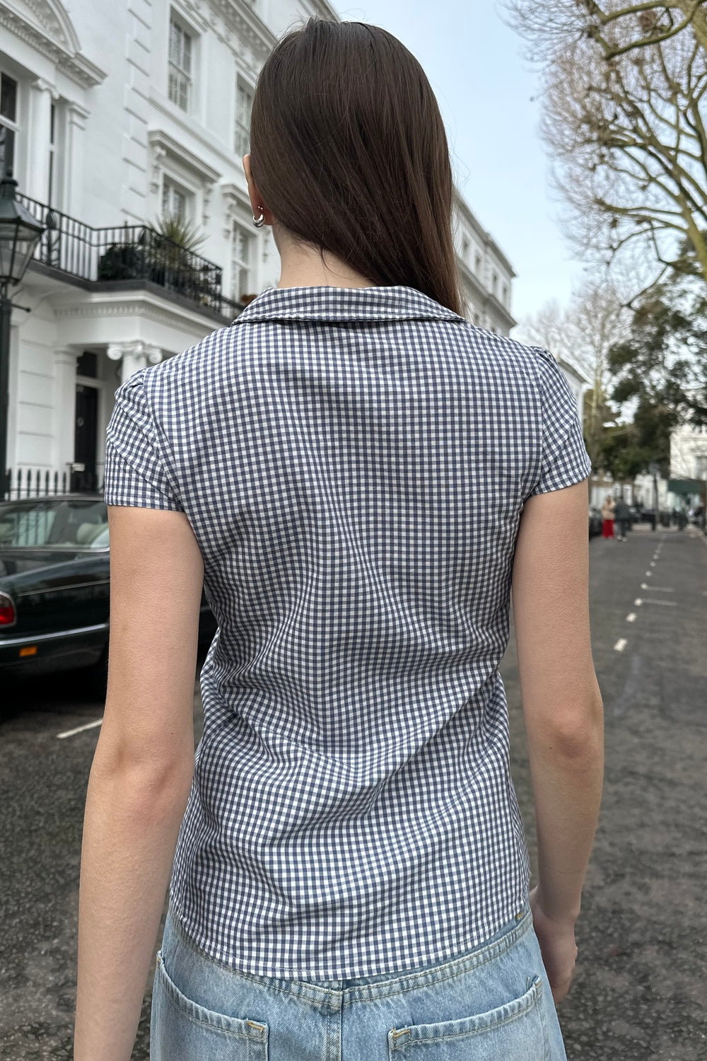 Navy White Checks / XS/S