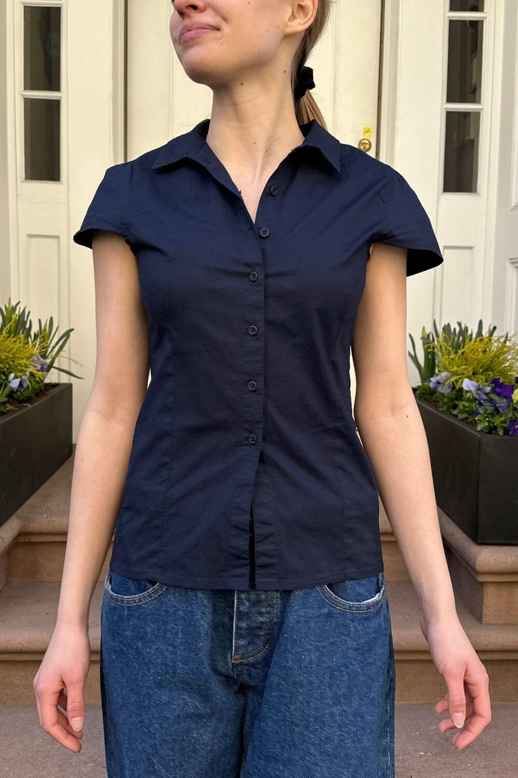 Rue Top | Navy Blue / XS/S