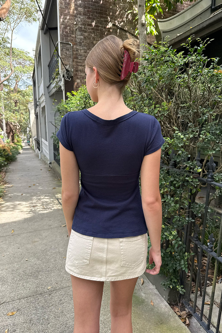 Naia Top | Navy Blue / XS/S