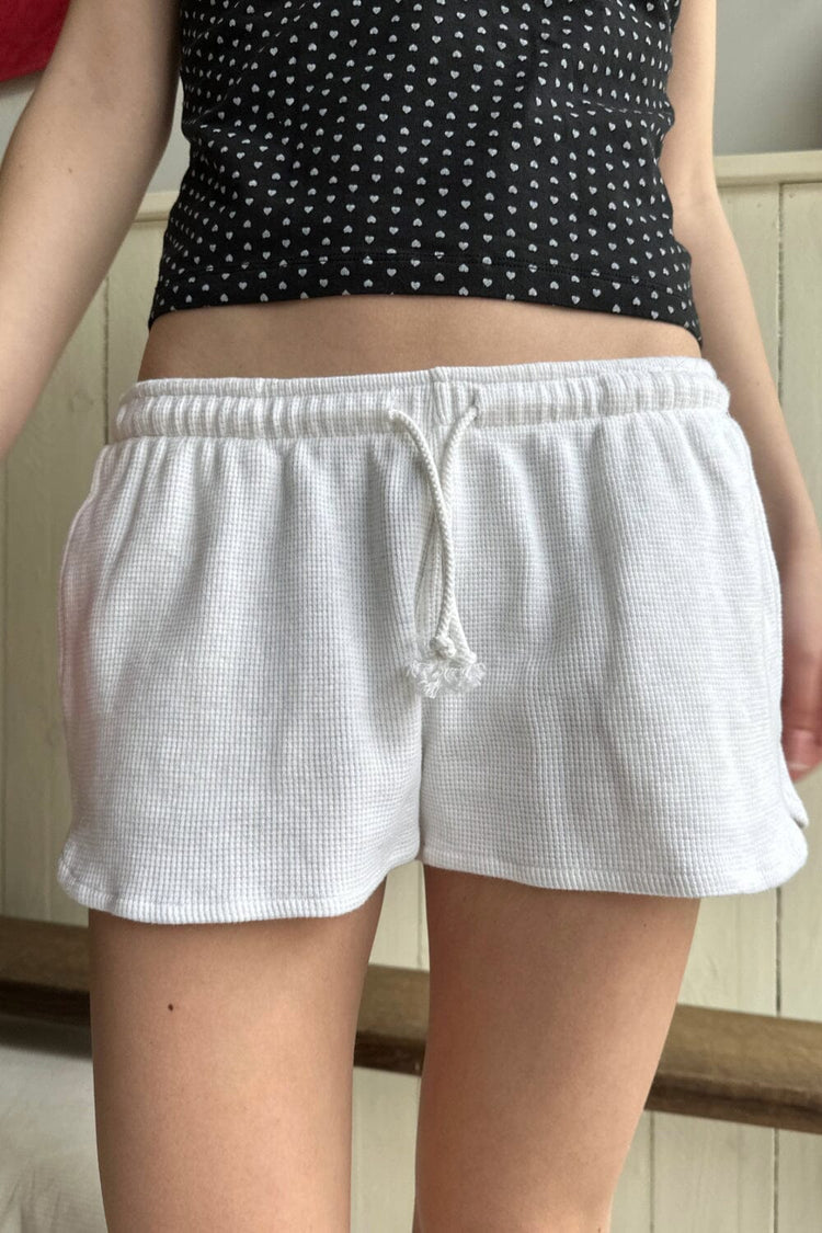 Summer Thermal Shorts | White Heather / XS