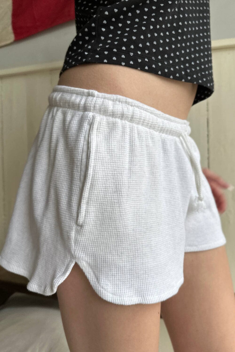 Summer Thermal Shorts | White Heather / XS