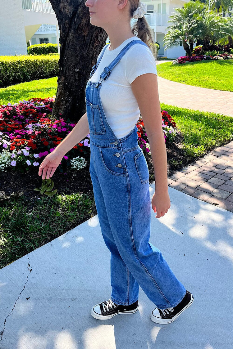 Finley Overalls | Medium Wash Denim / S