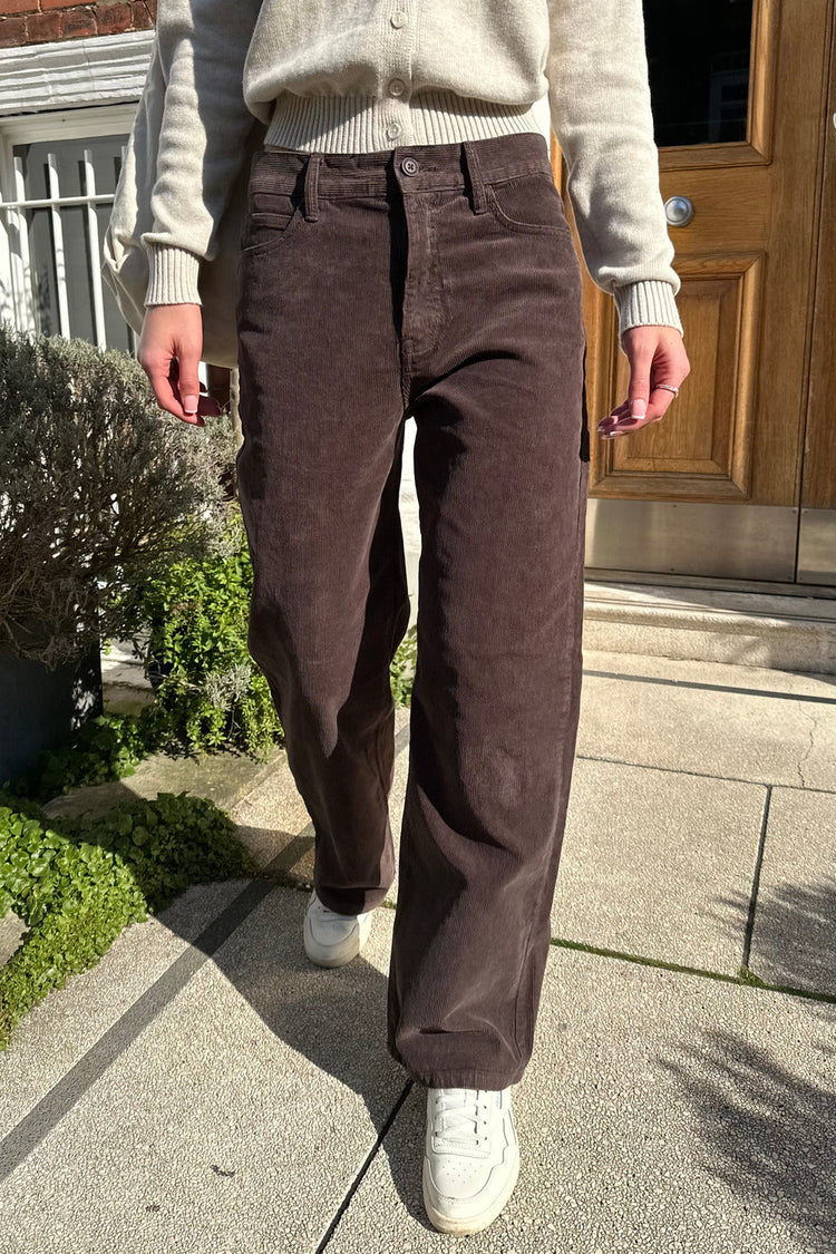 Jenna Corduroy Pants | Dark Brown / S