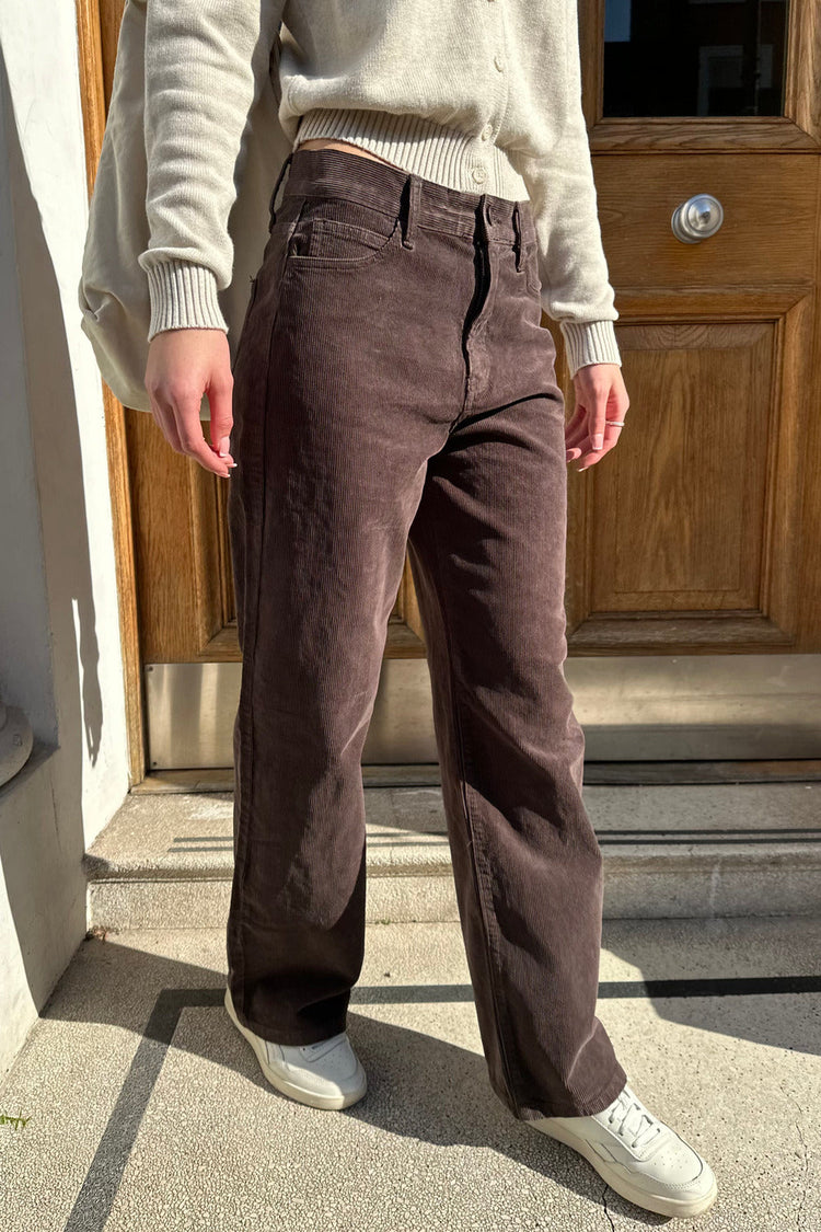 Jenna Corduroy Pants | Dark Brown / S