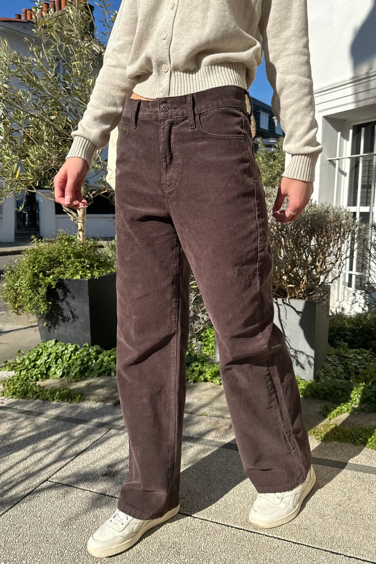 Jenna Corduroy Pants | Dark Brown / S