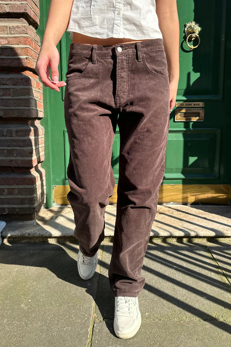 Saylor Corduroy Pants | Dark Brown / M