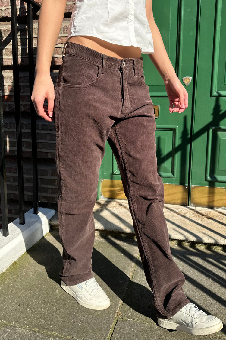 Saylor Corduroy Pants | Dark Brown / M