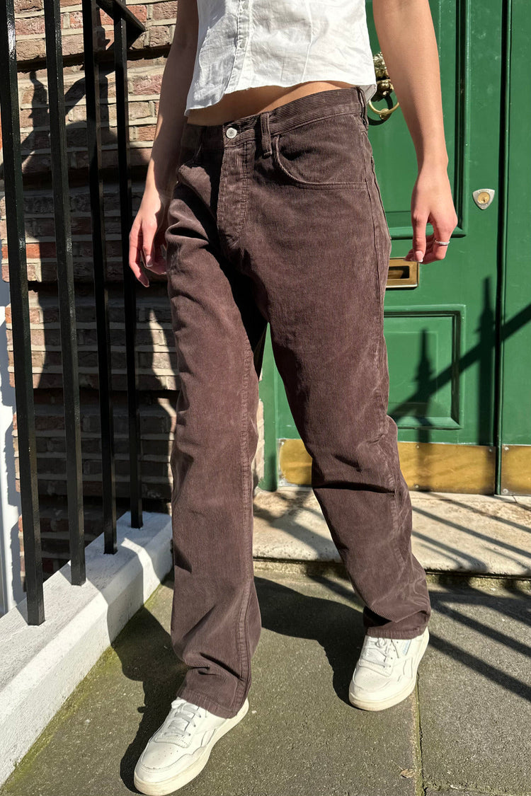 Saylor Corduroy Pants | Dark Brown / M