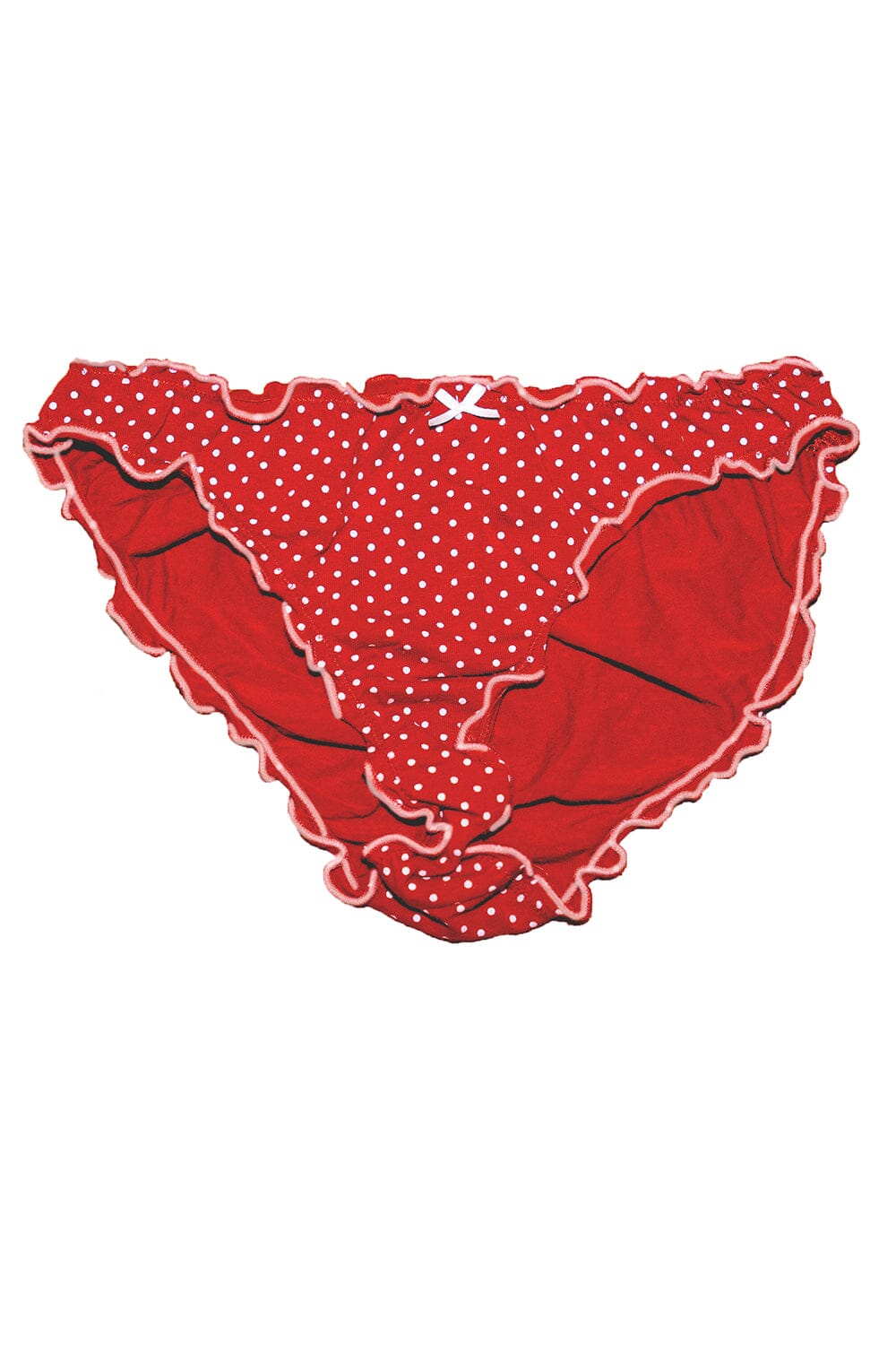 Red With White Polka Dots / S