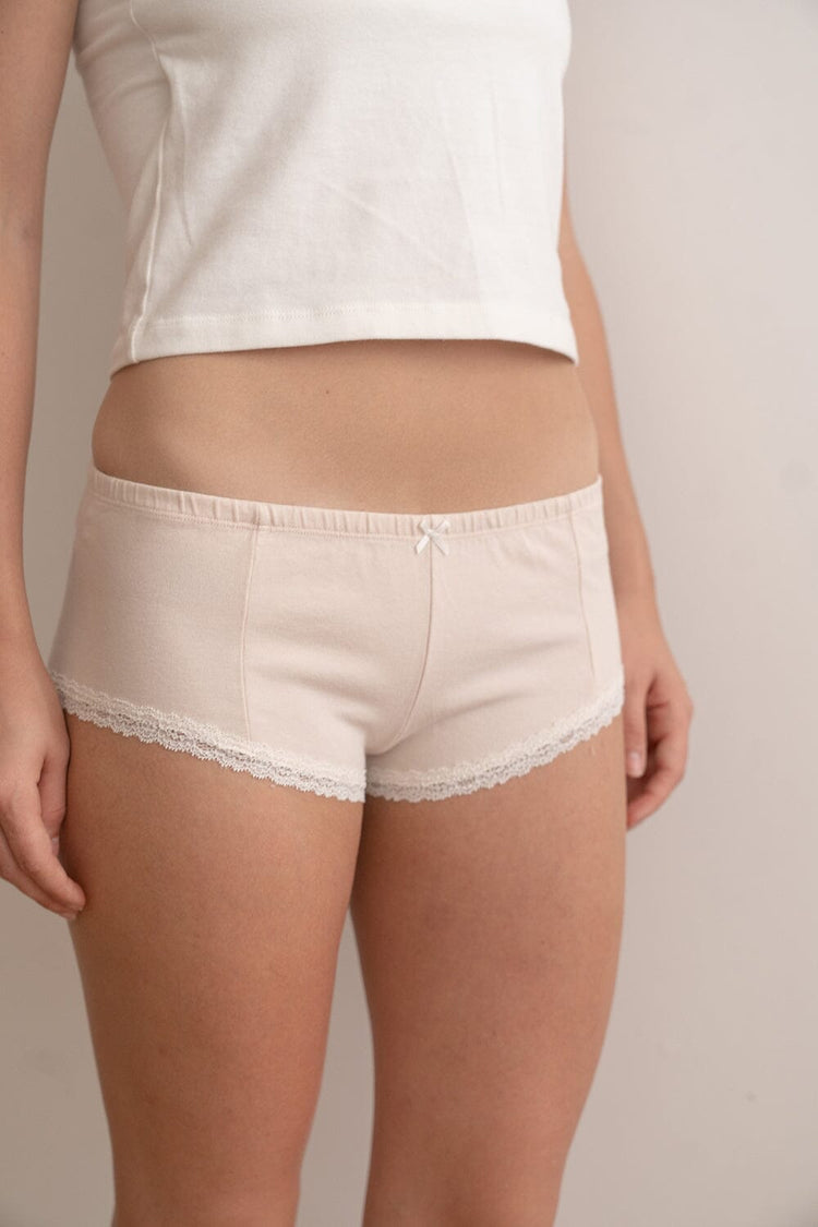 Lace Hipster Underwear | Pastel Pink / XS/S