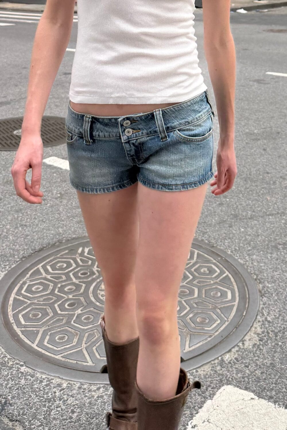 Laurel Denim Shorts | Light Denim / S