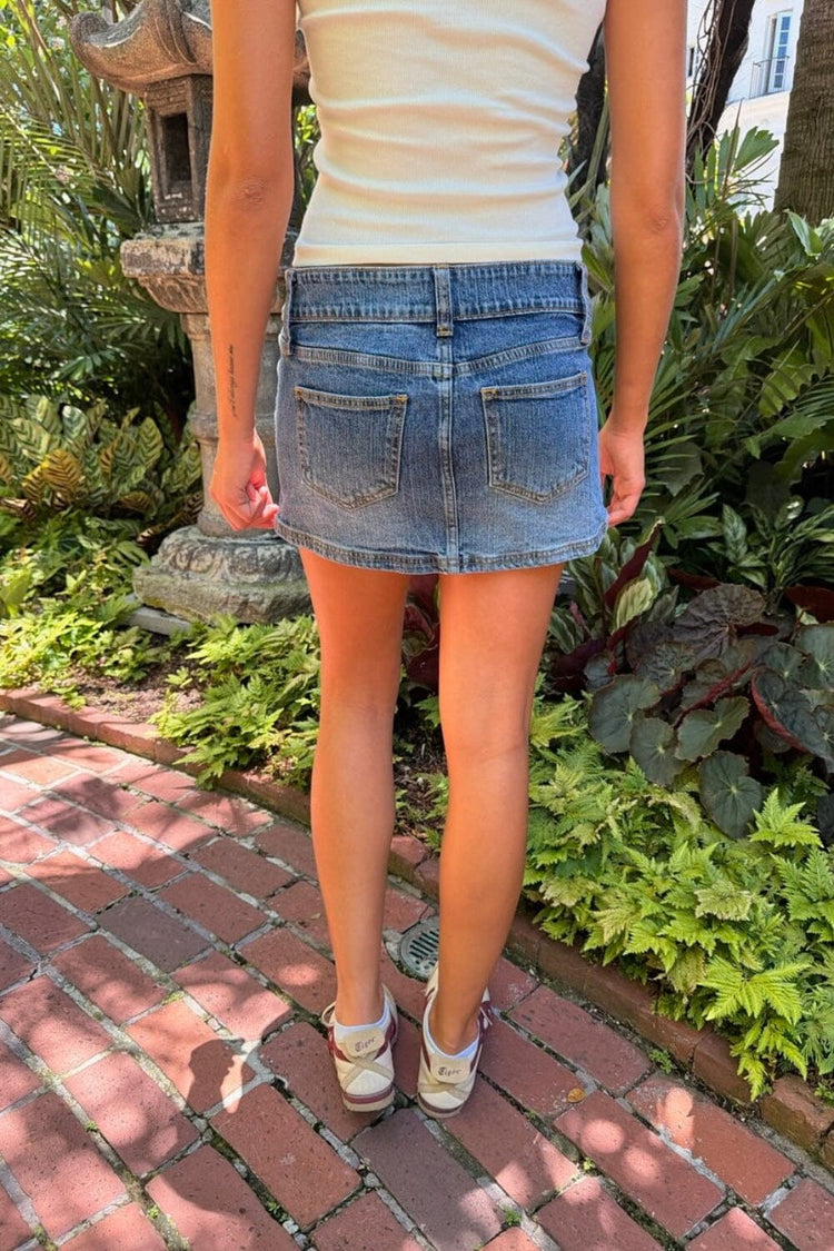 Malia Mini Denim Skirt | Light Denim / XS/S