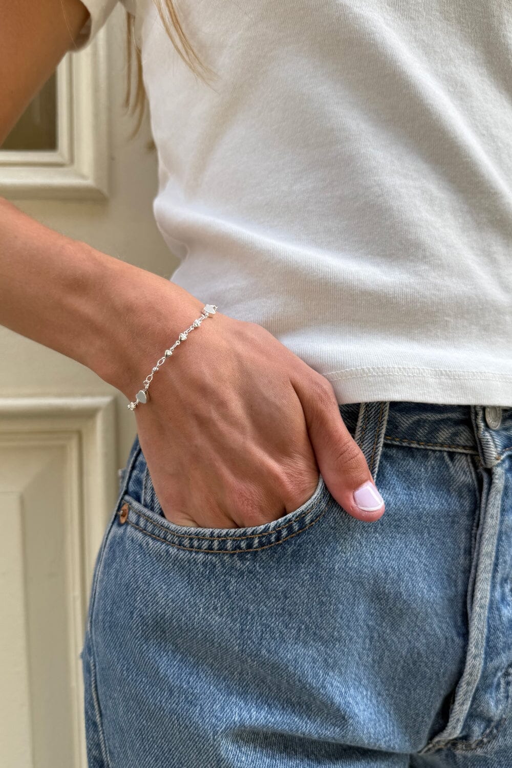 Hearts Bracelet | Silver