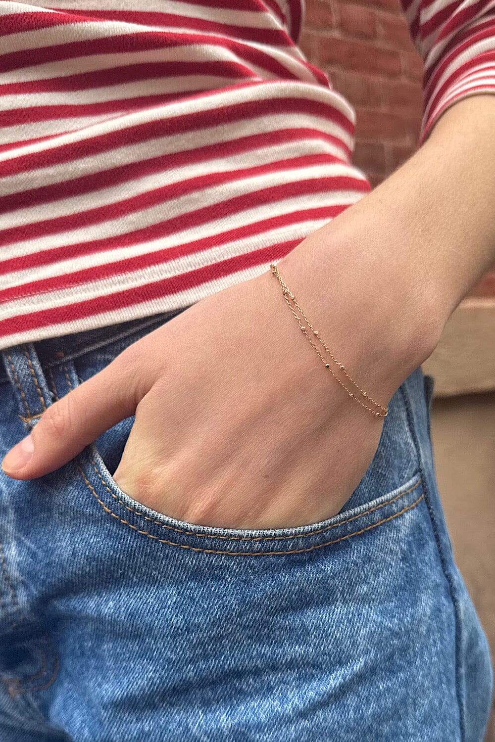 Double Chain Bracelet – Brandy Melville Australia