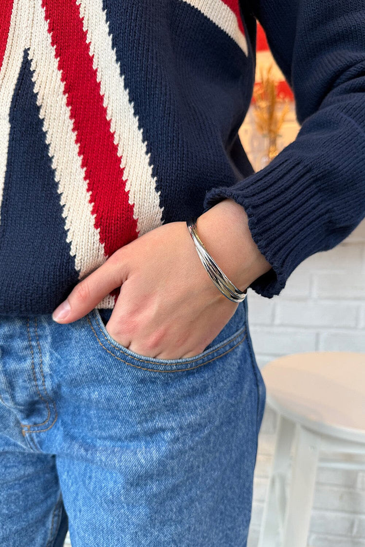 Double Interlaced Bracelet | Silver