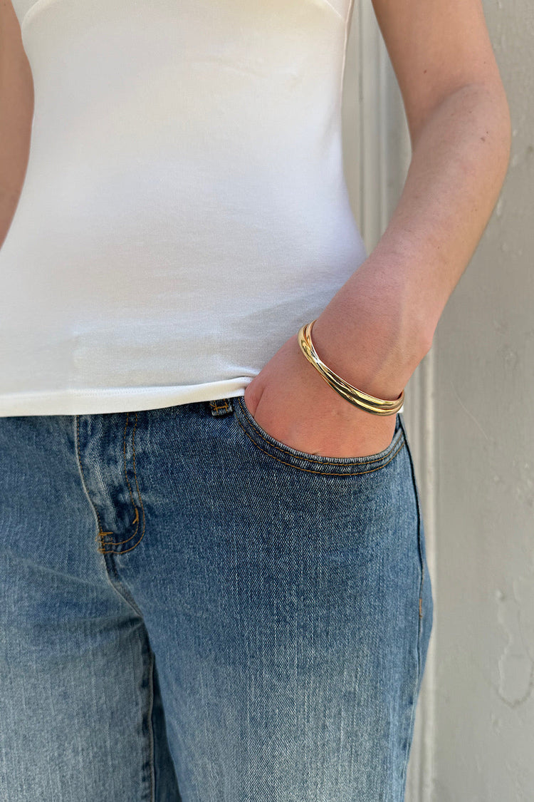 Double Interlaced Bracelet | Gold