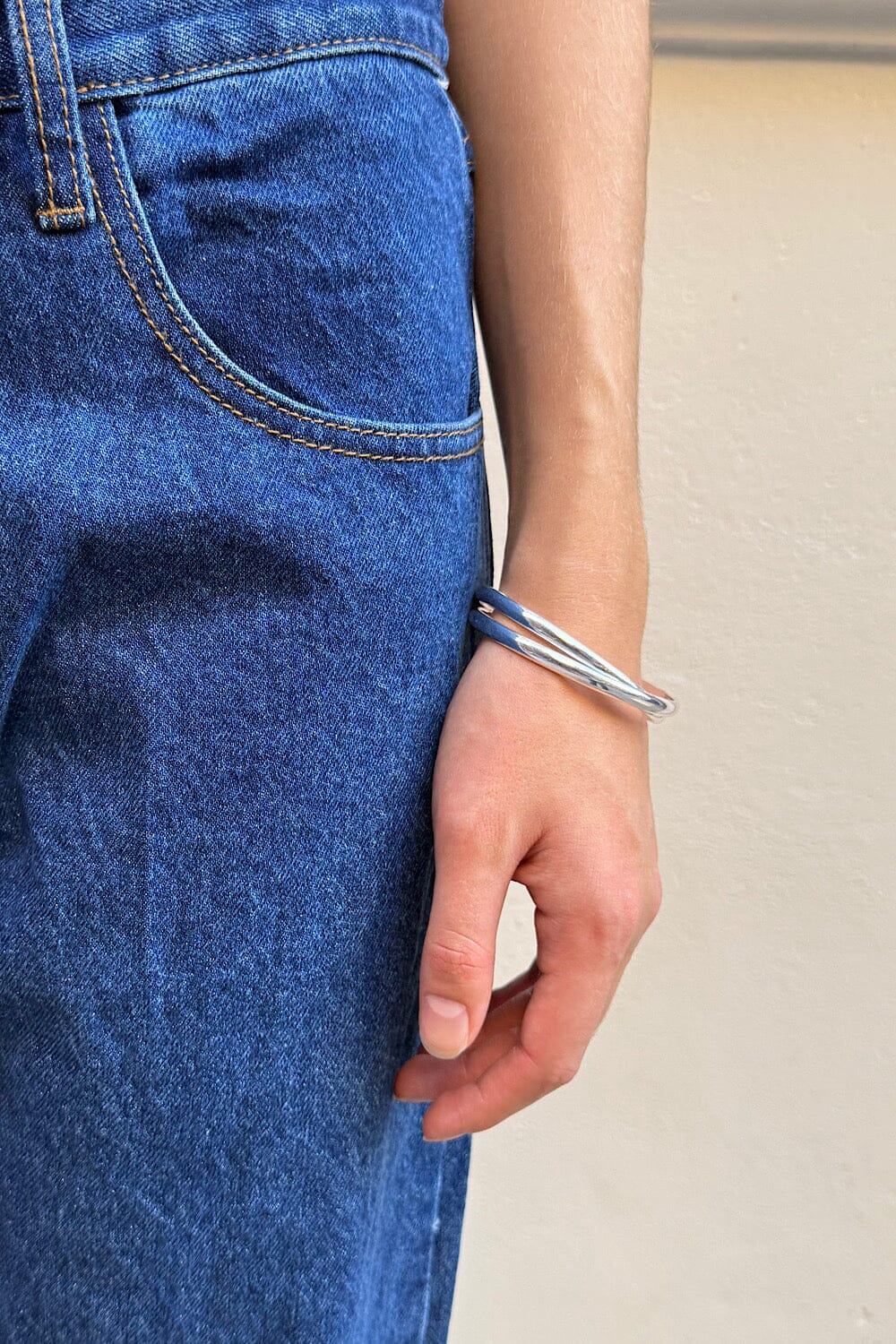 Double Interlaced Bracelet | Silver