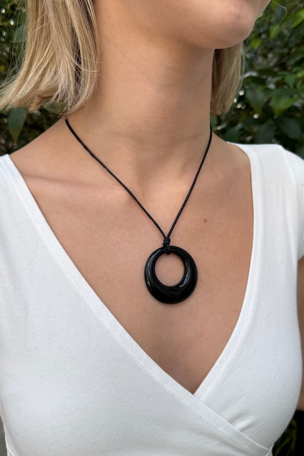 Rope necklace | Black