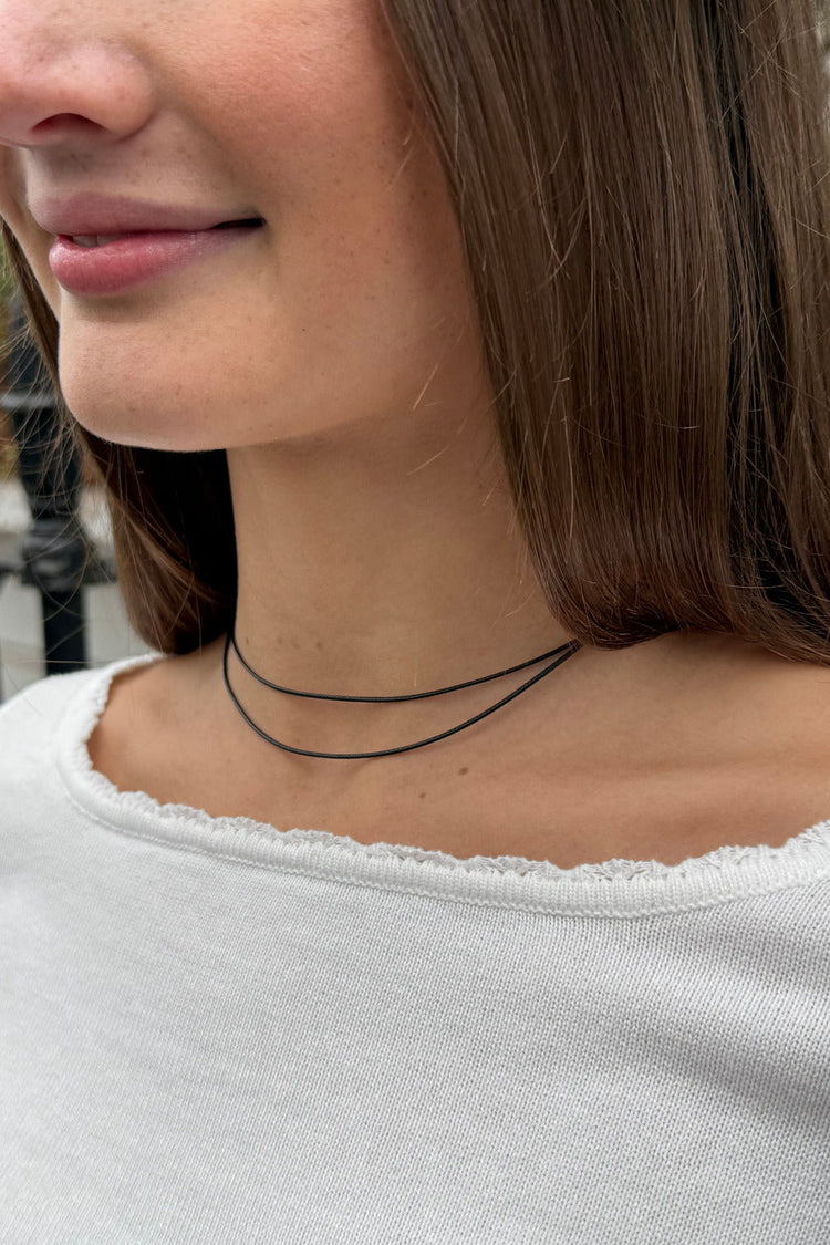 Rope Choker Necklace | Black